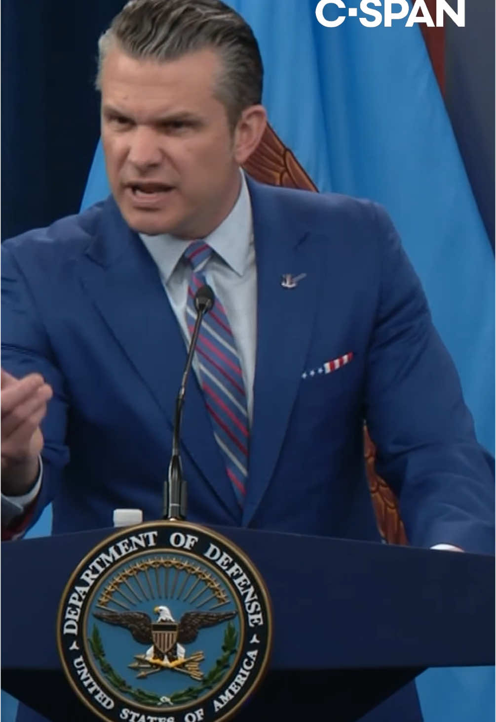Defense Secretary Pete Hegseth excoriated reporters Thursday for media coverage of the U.S. strikes on Iran, accusing them of rooting against President Trump and the success of the military operation.   “It’s like in your DNA and in your blood to cheer against Trump because you want him not to be successful so bad,” he said in a press conference at the Pentagon.   “You have to cheer against the efficacy of these strikes. You have to hope maybe they weren’t effective.”   Media outlets reported Tuesday on a classified Defense Intelligence Agency (DIA) report that assessed the weekend strikes may have only set back Iran’s nuclear program by months, undercutting the administration’s assertion that the facilities had been “obliterated.”   The Trump administration doesn’t dispute the legitimacy of the report, but said it was a “low confidence” assessment based on preliminary information.   The secretary’s press conference was the latest in a string of moves from the administration designed to discredit the report and convince the public that Iran’s nuclear program had indeed been set back years.   “Maybe the way the Trump administration has represented them isn’t true. So let’s take half-truths, spun information, leaked information, and then spin it,” Secretary Hegseth said of the media.   “Spin it in every way we can to try to cause doubt and manipulate the mind, the public mind, over whether or not our brave pilots were successful.” #petehegseth #iranstrikes #cspan 