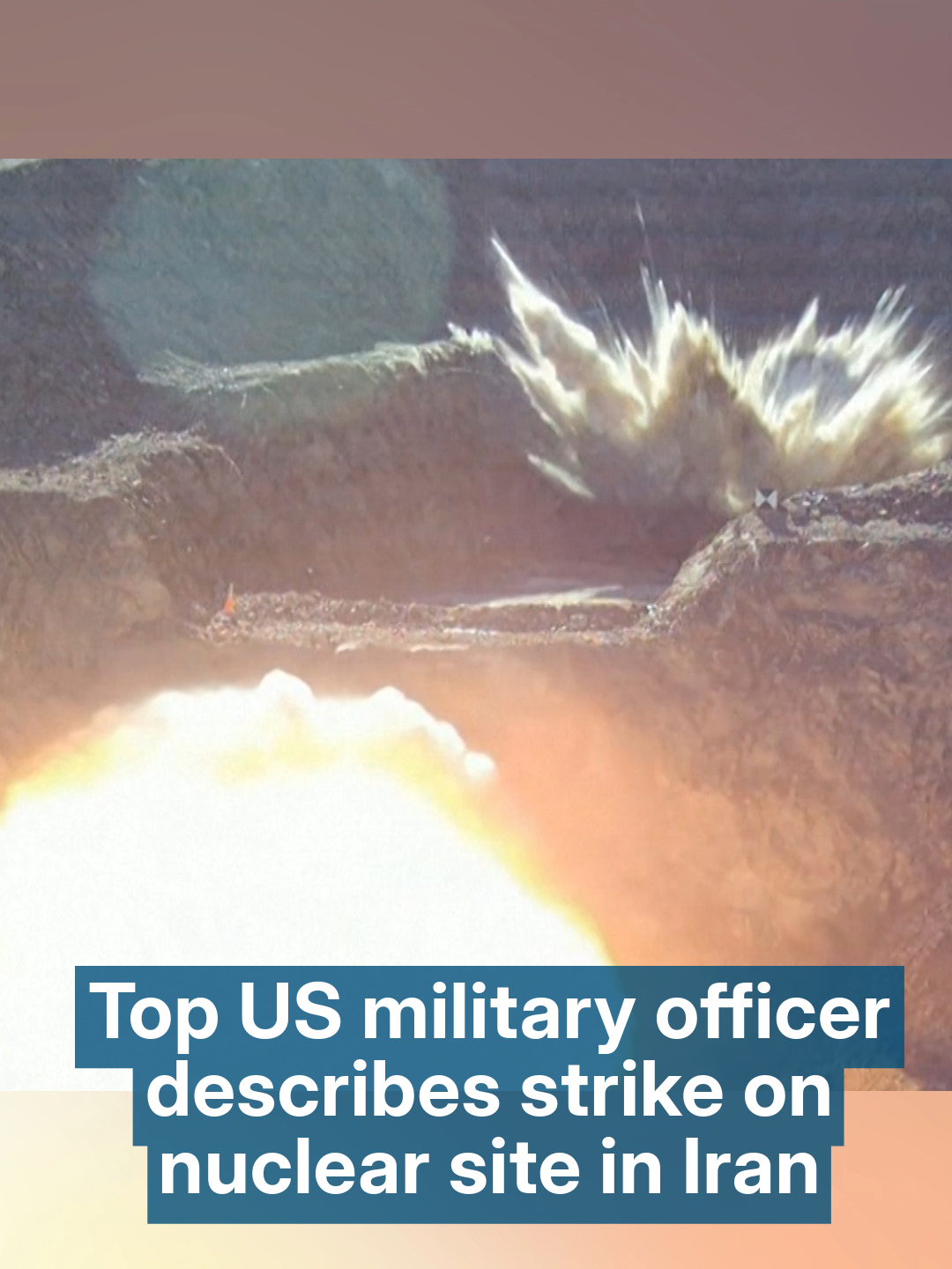 The Pentagon has released footage of a bunker-busting bomb, like the one used in the US strike on Iranian nuclear sites. General Dan Caine, the US Chairman of the Joint Chiefs of Staff, on Wednesday described the technology used to attack Fordow and other Iranian nuclear sites.