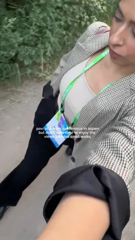 my loafers against gravel 😀 honestly the most beautiful backdrop to a conference 🥹 #aspen #worktrip 