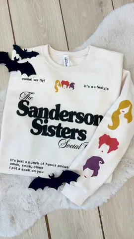 THEE Hocus Pocus sweatshirt of the year! ✨🦇🧹 #hocuspocus #sandersonsisters #halloweensweatshirt 