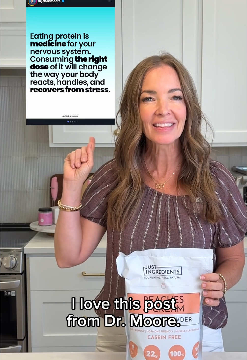 Are you anxious? Wired? Do you feel like you can't relax, even when things should feel calm? You might need more protein. Not just for building muscle but for balancing your nervous system. Here's the science behind it: 1 Protein = neurotransmitter fuel Protein provides amino acids like tryptophan and tyrosine which are building blocks your brain needs to make serotonin (mood) and dopamine (focus & motivation). 1 Not enough protein = not enough raw materials to keep your brain calm and balanced. 2 Protein stabilizes blood sugar When you eat protein with meals, it slows the absorption of glucose, helping to prevent those dramatic blood sugar spikes and crashes. 2 Why it matters: Blood sugar crashes can overstimulate your nervous system and leave you feeling anxious, shaky, or irritable. 3 Protein helps regulate cortisol Low protein intake has been linked with higher cortisol levels-aka your stress hormone. 3 When cortisol stays high, your nervous system can't shift out of 