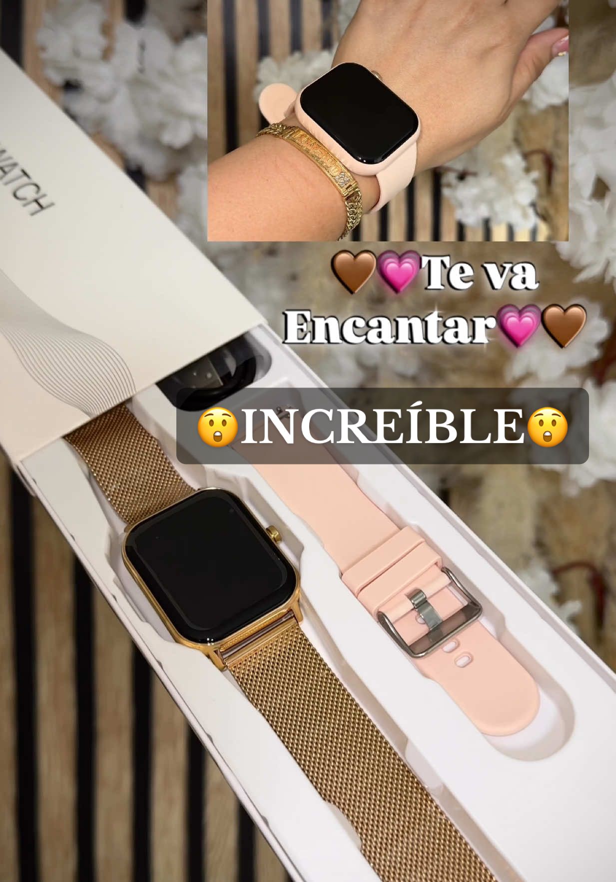 Lo pedí para regalo y quedé sorprendida de lo hermoso que es 💗🤎💗🤎💗🤎💗🤎💗🤎💗🤎💗🤎 #parati #smartwatch #smartwatchviral #smartwatchreview #womenfashion #multifunctional #relojinteligente #tiktokshopcreatorpicks #smartwatches #unisexfashion #dealsforyoudays 