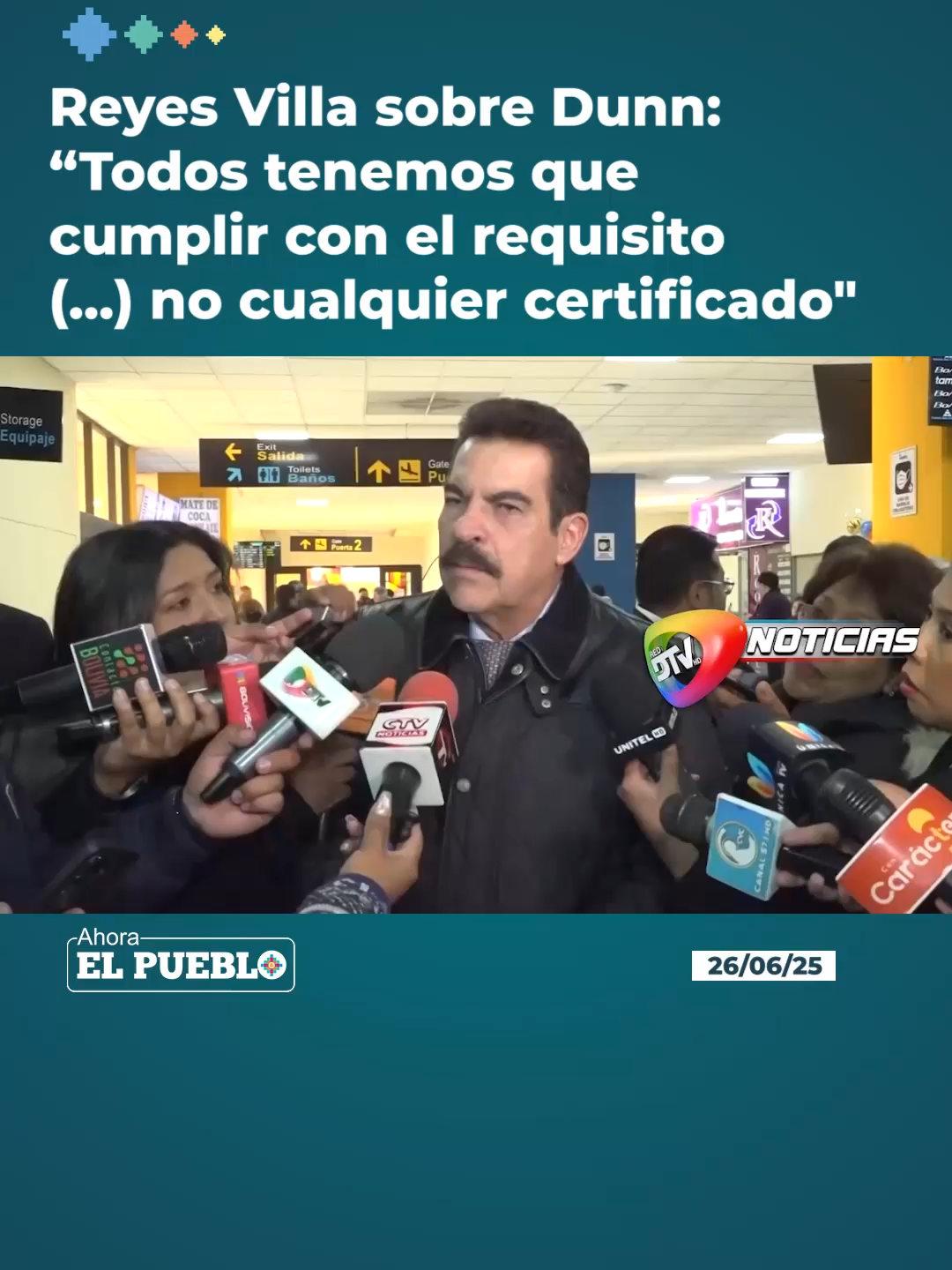 🗣️📌El alcalde de Cochabamba y candidato presidencial, Manfred Reyes Villa, se refirió a la postulación de Jaime Dunn y señaló que todos los aspirantes deben cumplir con una solvencia fiscal real. Advirtió que su participación podría dividir el voto opositor.❌🗳️ Video: DTV #manfredreyesvilla #jaimedunn #politica #elecciones #ahoraelpueblo