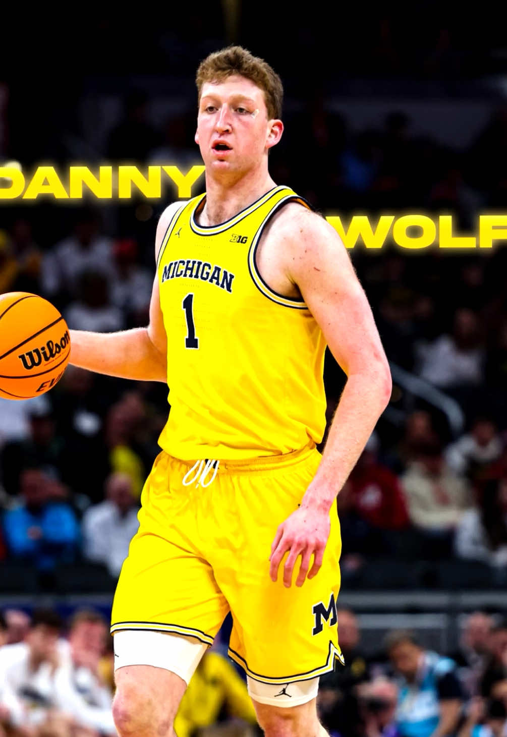 Ann Arbor, MI ➡️ Brooklyn, NY Danny Wolf is headed to the @Brooklyn Nets after getting drafted in the first round of last night's @NBA draft 👏 #b1gmbball x @Michigan Athletics 