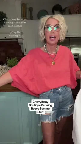 @Cherrybetty Boutique Batwing Sleeve Summer Shirt #summertops #summershirt #cuteshirts #boutiqueclothing #batwingshirt #churchoutfits #workoutfit #affordablefashion #womensfashion #outfitideas #outfitinspo #tiktokshopfinds #dealsforyoudays #tiktokmademebuyit #tiktokshopsale 