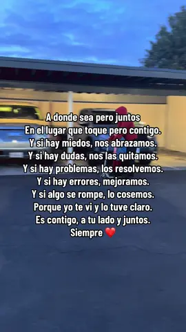 Contigo donde sea pero juntos ❤️ #standtogether #together #juntos #atulado #byyourside #foryoupage #foryou #parati #paratiiiiiiiiiiiiiiiiiiiiiiiiiiiiiii #contigo #mihogar 