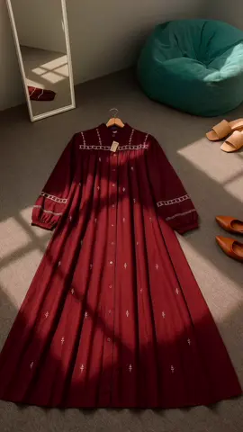 Davina Dress Rayon Twill Bordir premium by QIANA_GALLERY#dresswanita #dress #longdress #gamis #gamismurah 