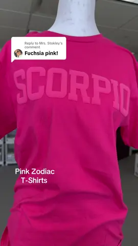 Replying to @Mrs. Stokley PINK is finally here! Limited Edition Release, get yours now before they sell out! #zodiacsigns #zodiactshirt 