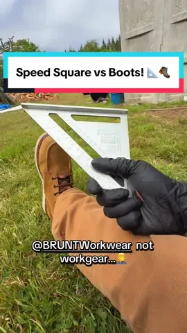 @BRUNT Workwear These BOOTS took Speed Square hit like a Champ! 📐💪🥾#fyp #bruntworkwear #boots #speedsquare #skills #captainamerica #carpenter #satisfying #review 