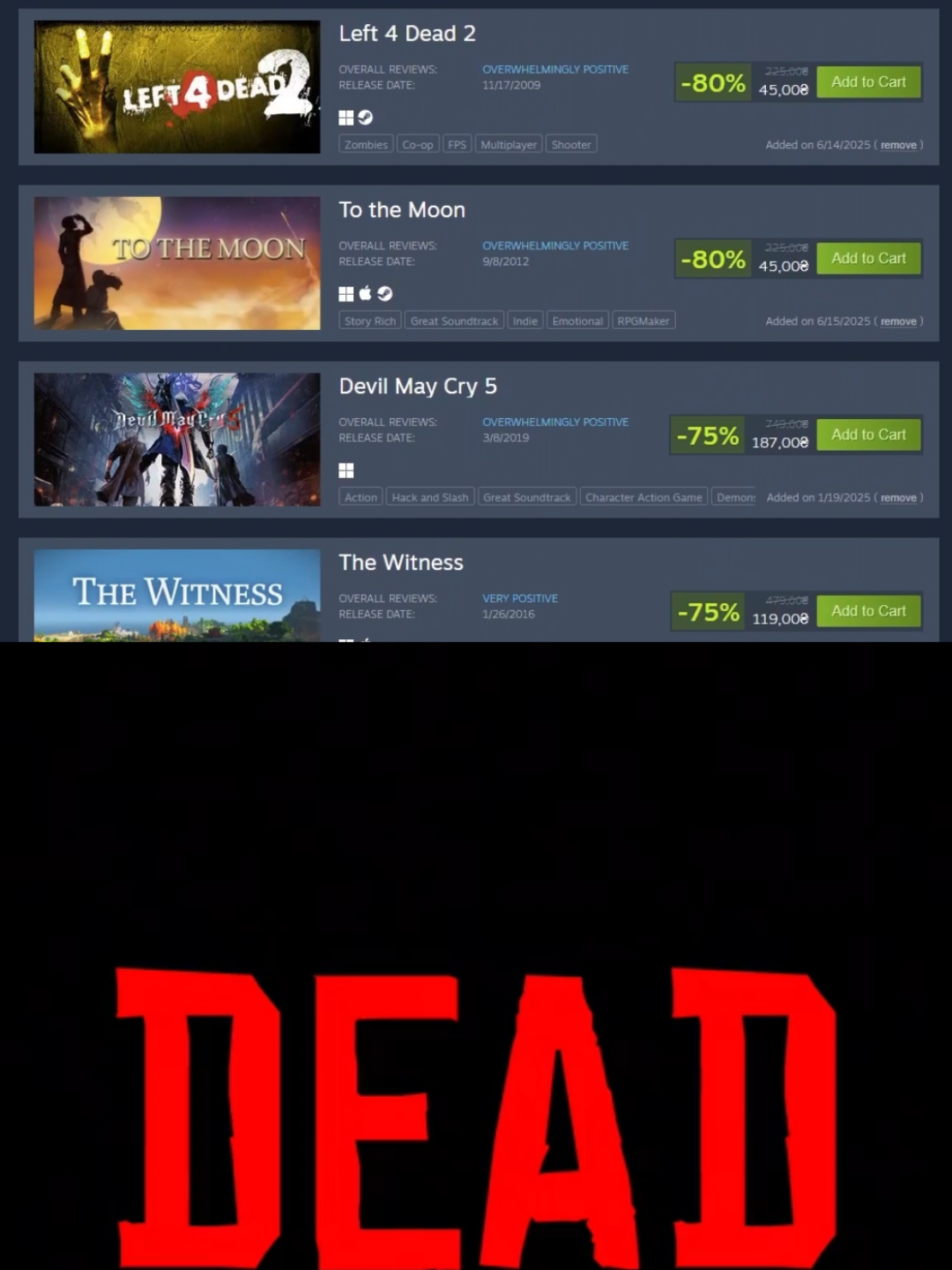 and it's not even half of games i actually want) #steam 