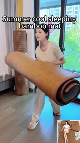 Summer cool sleeping bamboo mat  #bamboomat #summeressentials #comfortable 