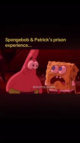 If Spongebob and Patrick were to ever go to jail... #repost #goofygoober #spongebobsquarepantsmovie  #spongebobsquarepants #spongebob #patrickstar Credit: @Siah The Clown 