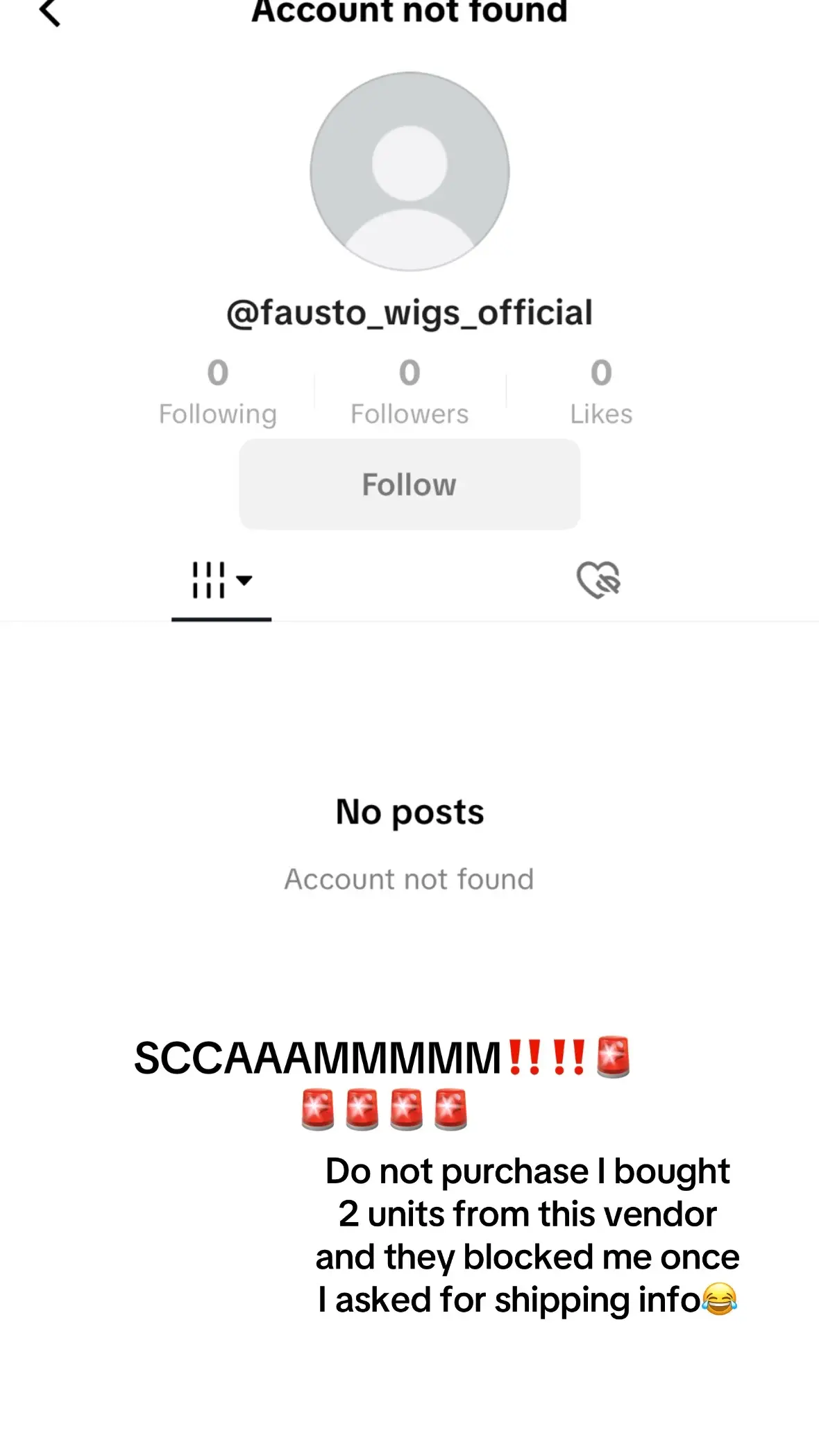 Scam Scam Scam❌❌❌‼️