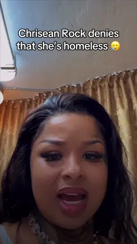 Chrisean says she is not homeless after Blueface said she was, which is why he let her stay at his house.  #chriseanrock #chrisean #blueface #celebrity 