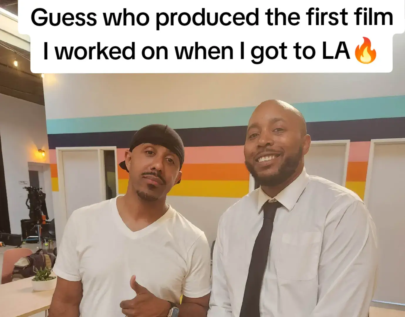 What a #throwback . Fresh off relocating to Cali, who opens the door as I walk into my first booking there!!? JBoog. And he was PISSED. I got a story time about this day coming soon😭🔥. Also got to work with the legendary Chris Stokes🔥 #throwbackthursday #tubi #foryoupage 