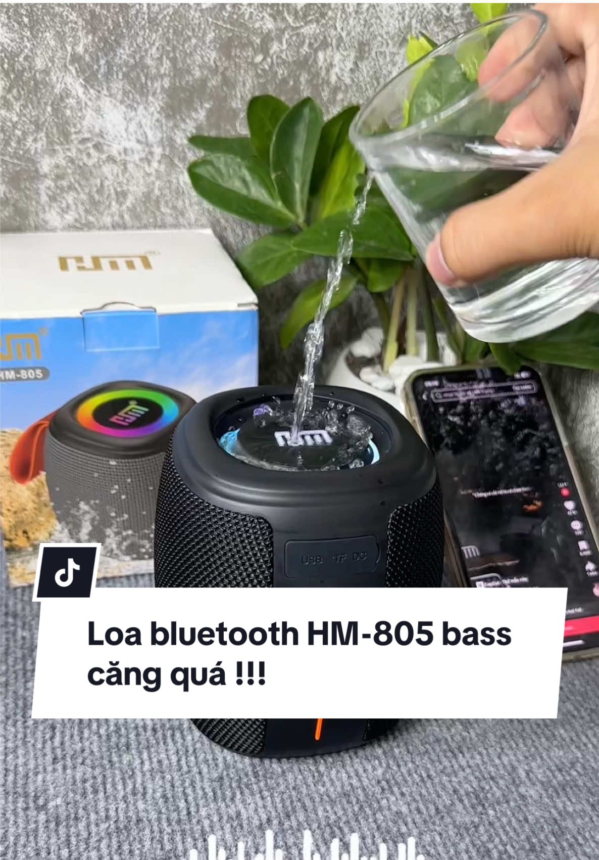 Loa bluetooth HM-805 #loabluetooth #loanghenhac #lylyphukien 