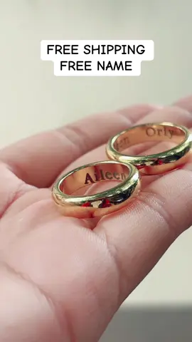 super ang pretty talaga nito free name pa #couplering #weddingring #baninya #fyp 
