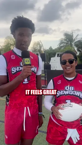 YOUR QB SHOWDOWN PRESENTED BY STATE FARM CHAMPS ARE HERE!!! 🏆 @Keisean “Kei” Henderson🦦 #statefarm #quarterback #qb #d1 #football #challenge 