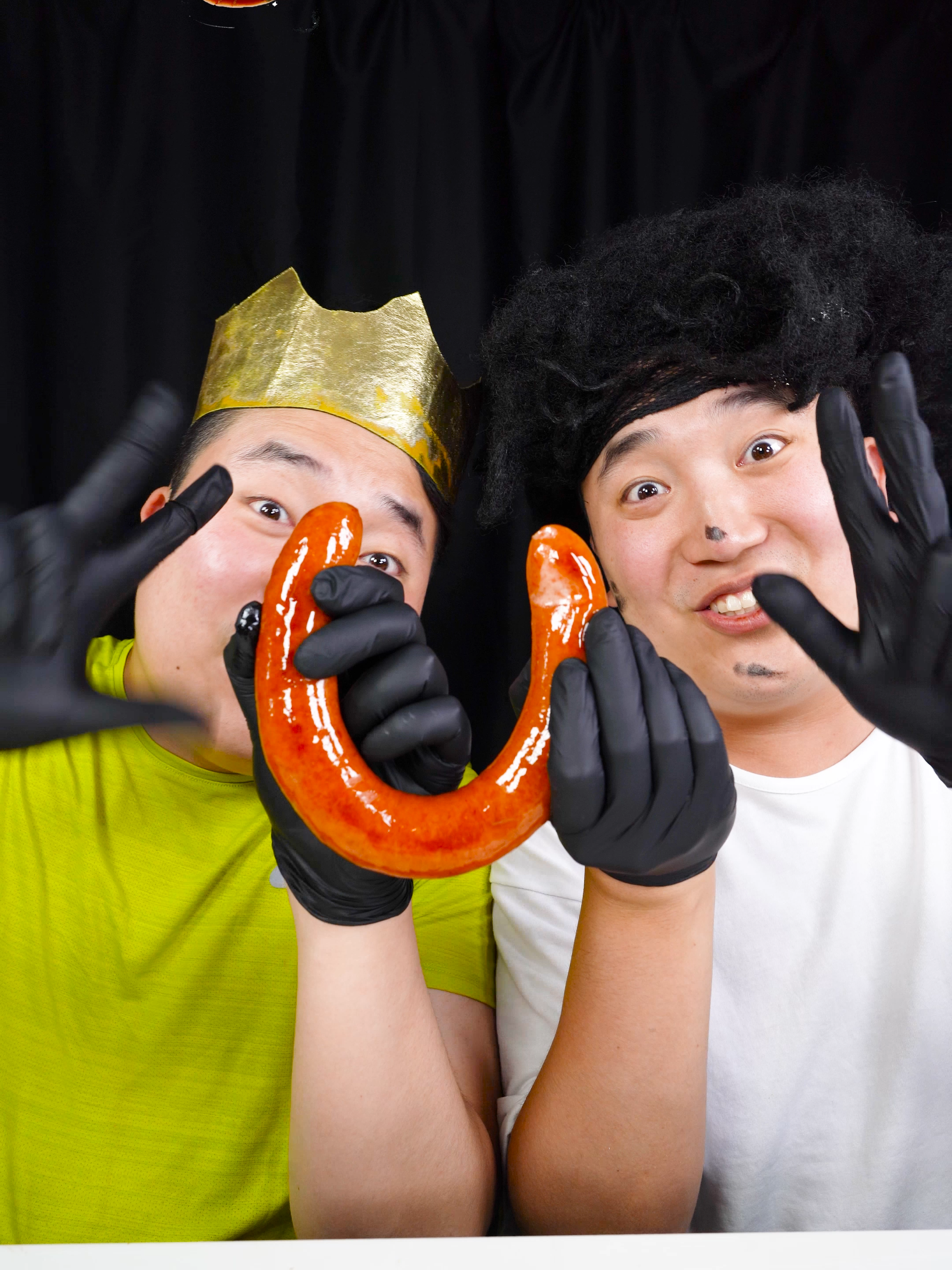 Kielbasa Sausage Emoji Food Challenge #mukbang #funny #먹방