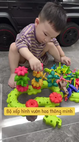Đồ chơi xếp hình vườn hoa giúp bé tư duy sáng tạo #xuhuongtiktok #dochoi #dochoichobe #viralvideo 