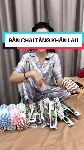 Combo 30 bàn chải tặng 10 khăn lau #banchaidanhrang 