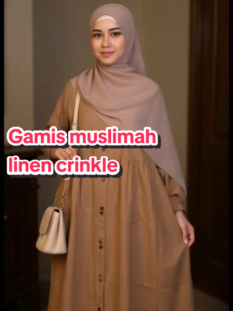 Bagian 376 | Gamis muslimah linen crinkle nih bestie!!  #gamis #gamiswanita #gamissyari #gamislinen #gamiswanitaterbaru #gamislinencrinkle #fashion 
