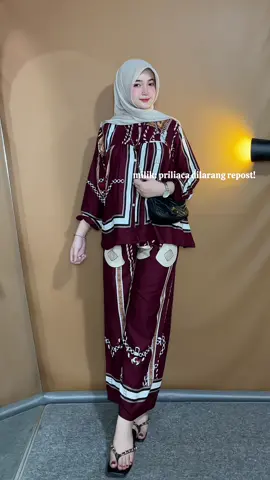 onesetnya cakeuupp dan adyemm🥰❤️  #oneset #onesetwanita #onesetrayon #setelankekinian #ootdhijab 