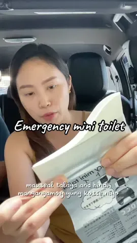 Wala ng magagalit na asawa dahil dito sa emergency mini toilet na to 😆 #minitoilet #toiletbag #emergencyminitoilet #emergency #mommyfinds #musthave 