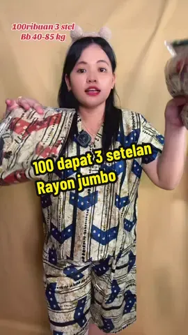 Stok terbatas #rayonmotif #rayonjumbo #rayonmurah #100dapat3stelan 