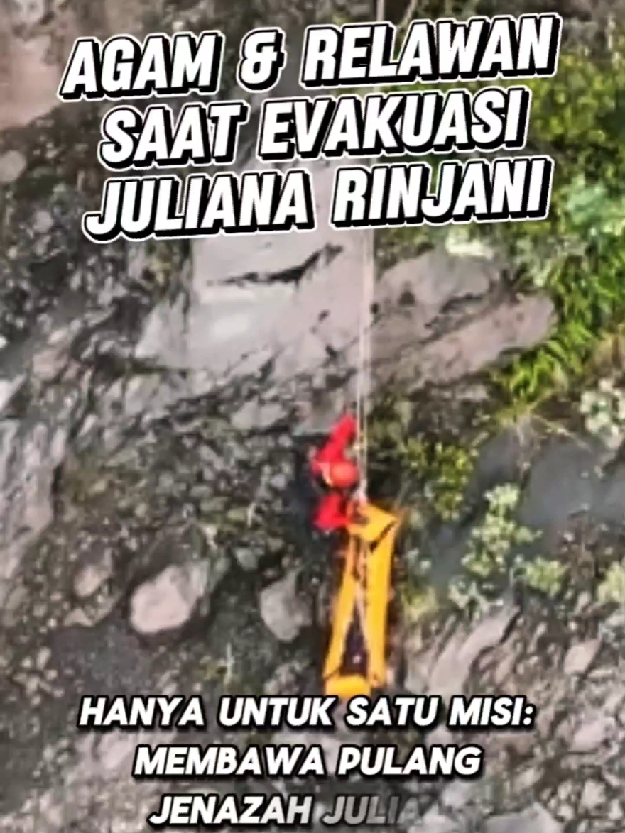 Agam Dan Relawan Saat Evakuasi Juliana Gunung Rinjani 🥹 Hal Yang Memilukan Saat Evakuasi Juliana Yang Telah Terjatuh Di Kedalaman 600m Demi Kemanusiaan, Agam Dan Relawan Berhasil Evakuasi Juliana 🌺 #gunung #gunungrinjani #rinjani #rinjanimountain #rinjani3726mdpl ♥️ #pendakigunung #pendaki #juliana #agam 