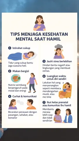 Tips menjaga kesehatan mental selama kehamilan#edukasibumil #bumisehatbayisehat🤰 #edukasiibuhamil 