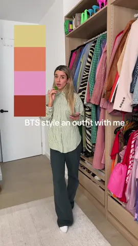 BTS styling a look with me…. This was so chaotic  🤣 T his colour combo is from me e-book 💛💛 link in my biooooo  #colourcombination #maximalistfashion 