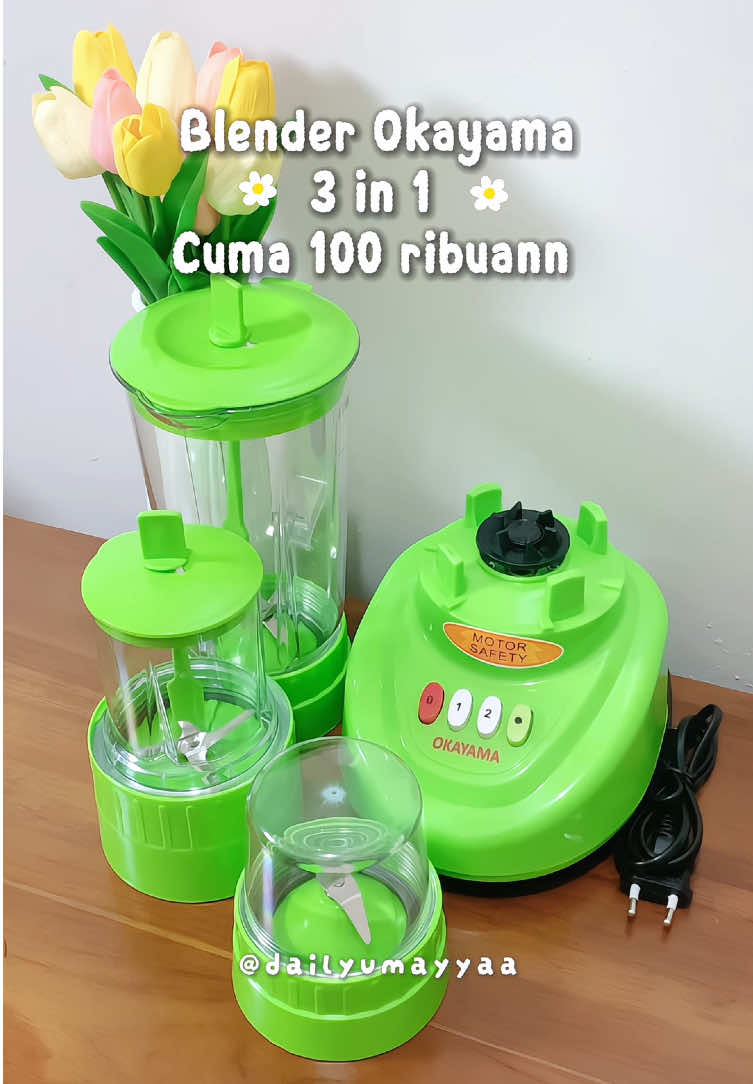 Beli 1 dapatnya 3 blender😭😍 mana cuma 100ribuann, bunda bunda yuk di checkout🫶🏻🌷 #blendermultifungsi #blender3in1 #blender100ribuan #blenderokayama #okayama 