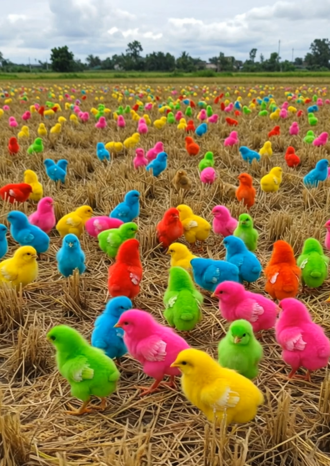 Very Cute Chicks in The Field 😍  #cuteness #foryoupage #foryou #cuteanimals #chicks #viral #trending #cutechicks 