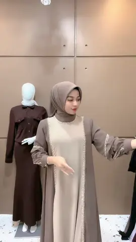 Kaia dres warna tanah 