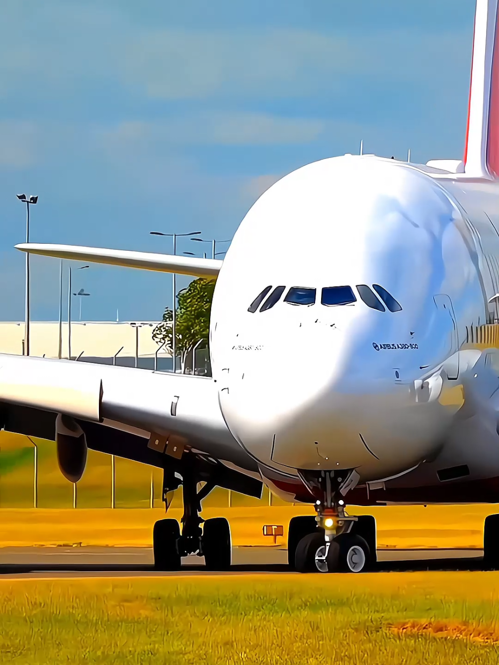 Sky Giants: Emirates A380 Close-Up Takeoff #Emirates #A380 #Airbus #AviationLovers #Takeoff #Aircraft #FlyingHigh #AviationPhotography #TravelGoals #ViralFlight #PlaneSpotting #AirplaneLovers #travelinspo 