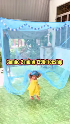 Ê 2 cái mùng tui mua có 129k loại 1m6x2m nha freeship lun. Mấy bà vô tham khảo lẹ đi  @EmNhiLongAn  @EmNhiLongAn  @EmNhiLongAn #emnhilongan #mung #mebimreview 