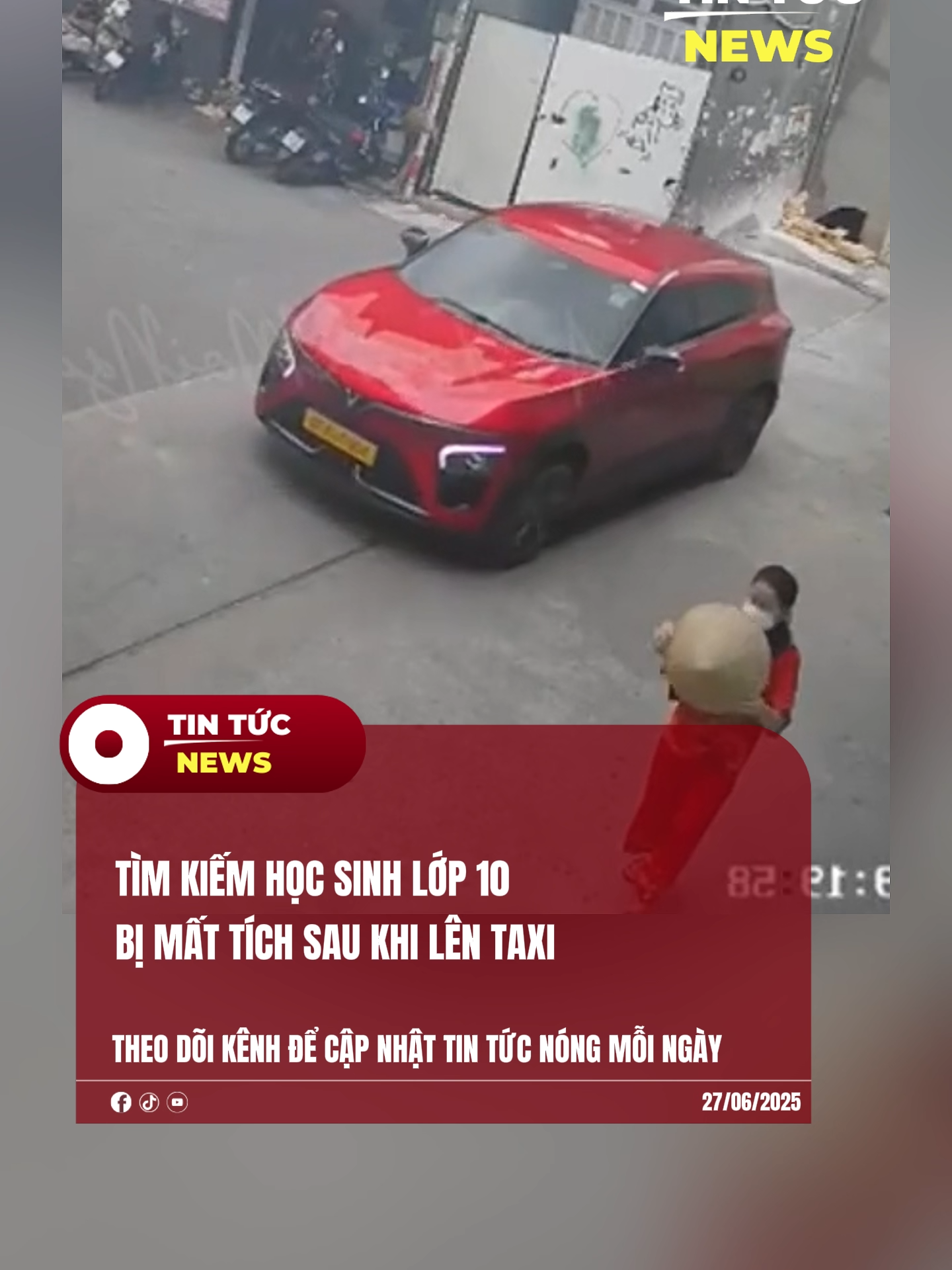 TÌM KIẾM HỌC SINH LỚP 10 BỊ MẤT TÍCH SAU KHI LÊN TAXI #tintucnewsvn #laixeantoan