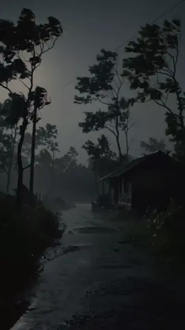 Rain drips through the silence of a forgotten path. #creatorsearchinsights #foryou #fyp #foryoupage #nature #nightemereisland #dark #viral #serenasea #village #aigenerated #Home #srilanka #old 