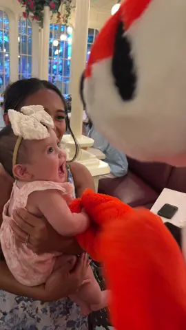 Whoever said, don’t bring your baby to Disney because they won’t enjoy it -don’t listen to them ✨ #characterdining #magickingdom #thecrystalpalace #disneyworld 