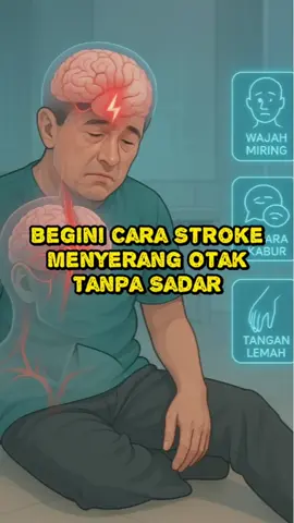 🧠 Begini cara stroke menyerang otak: aliran darah yang harusnya bawa oksigen malah terhenti. Tanpa oksigen, jaringan otak bisa mulai rusak… hanya dalam hitungan menit. Itu sebabnya stroke sering datang diam-diam, tapi dampaknya bisa permanen ⚠️ Jangan tunggu gejala — kenali cara kerjanya, biar bisa lebih waspada sejak dini. #stroke #kesehatanotak #infokesehatan #faktakesehatan #cegahstroke #cerminraga #ragasehat #edukasikesehatan 🩺