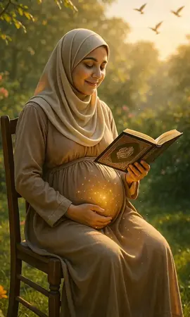 Pregnant Mom Reading Holy Quran #100kviews #growmyaccount #unfreezemyacount #fyppppppppppppppppppppppp 