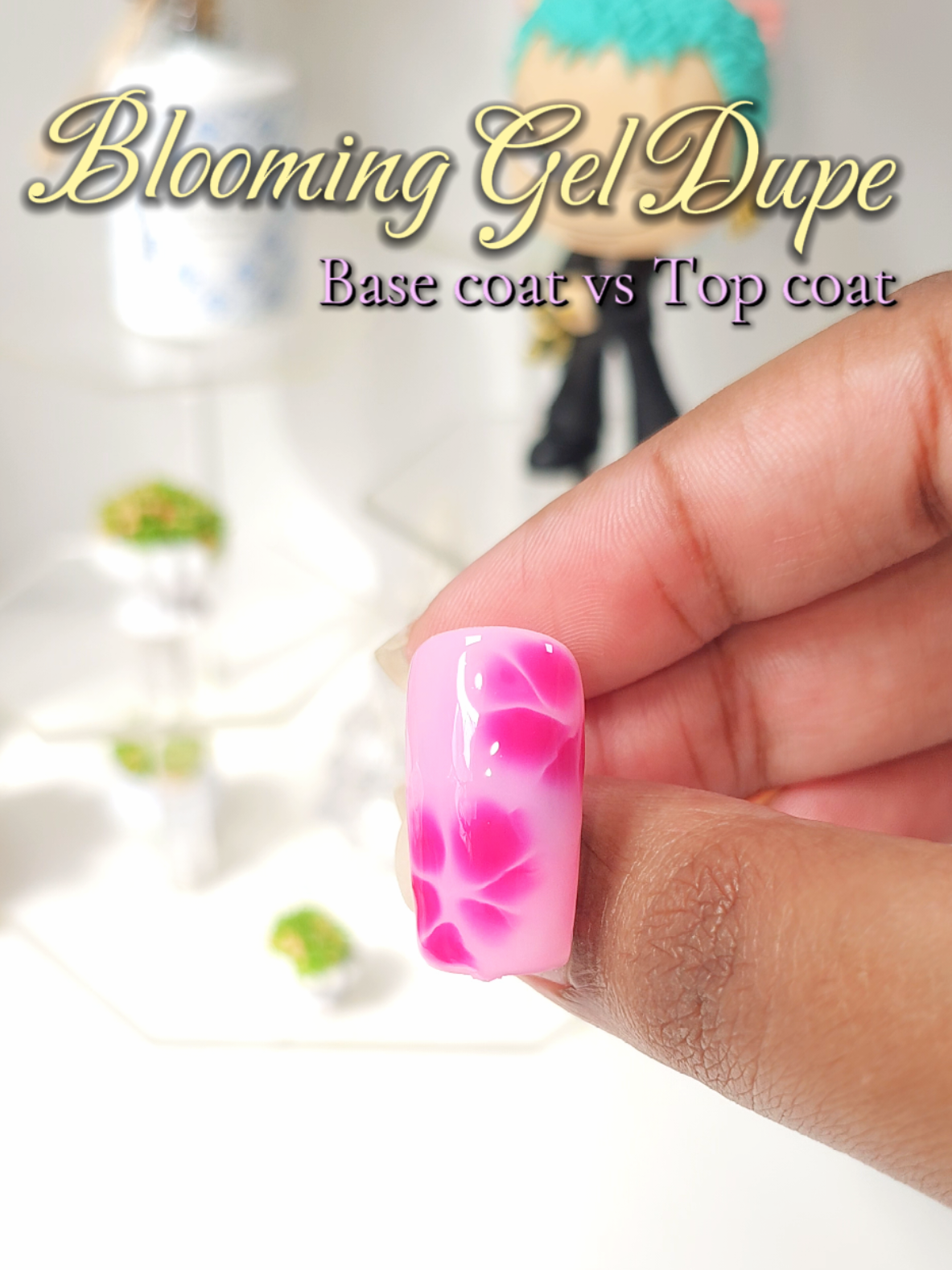 Basecoat is a perfect substitution if you don't have blooming gel! Have you tried it? 🧐 ✨️ Easy Nail Art Tutorial ✨️ #nailtrends #nailinspo #bloominggel  #nailhack , #nailtutorial , #easynails , #nailart , #gelpolish 