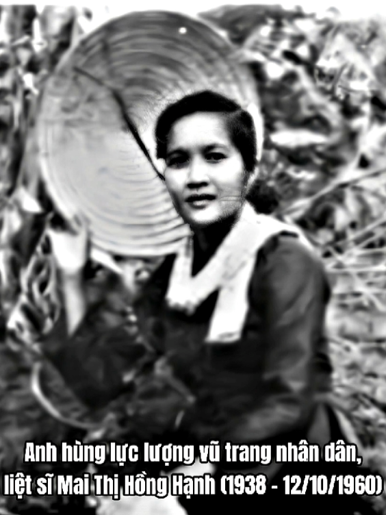 Nữ liệt sĩ Mai Thị Hồng Hạnh còn có tên gọi khác là Mai Thị Nương hay bí danh là bông riềng trắng sinh năm 1938 tại xã Vĩnh Thạnh, huyện Giồng Riềng, tỉnh Kiên Giang (sau sắp xếp năm 2025 là xã Giồng Riềng, tỉnh An Giang). Bà bắt đầu hoạt động cách mạng với vai trò là giao liên từ năm 14 tuổi. Tháng 6/1958, bà được kết nạp vào Đảng Lao động Việt Nam.  Năm 1959, khi đang hoạt động cách mạng trong đội du kích, bà bị quân lực Việt Nam Cộng hòa bắt giữ nhưng vì không thể thu thập được bất kì thông tin gì nên bà được trả tự do. Từ đó, bà trở thành Đội trưởng đội vũ trang kiêm Bí thư chi đoàn xã Thạnh Hòa. Năm 1960, một lần nữa bà bị nhóm lính Việt Nam Cộng hòa do Võ Văn Sang lãnh đạo bắt giữ, chúng dùng vô số hình thức tra tấn tàn bạo, dã man nhưng bà vẫn không khai báo một lời. Sau 2 tháng không thể lấy bất kì lời khai nào từ bà, chúng quyết định xử tử bà. Bà hi sinh ngày 12/10/1960.  Ngày 20/12/1994, bà được nhà nước Cộng hòa Xã hội Chủ nghĩa Việt Nam truy tặng danh hiệu Anh hùng lực lượng vũ trang nhân. 