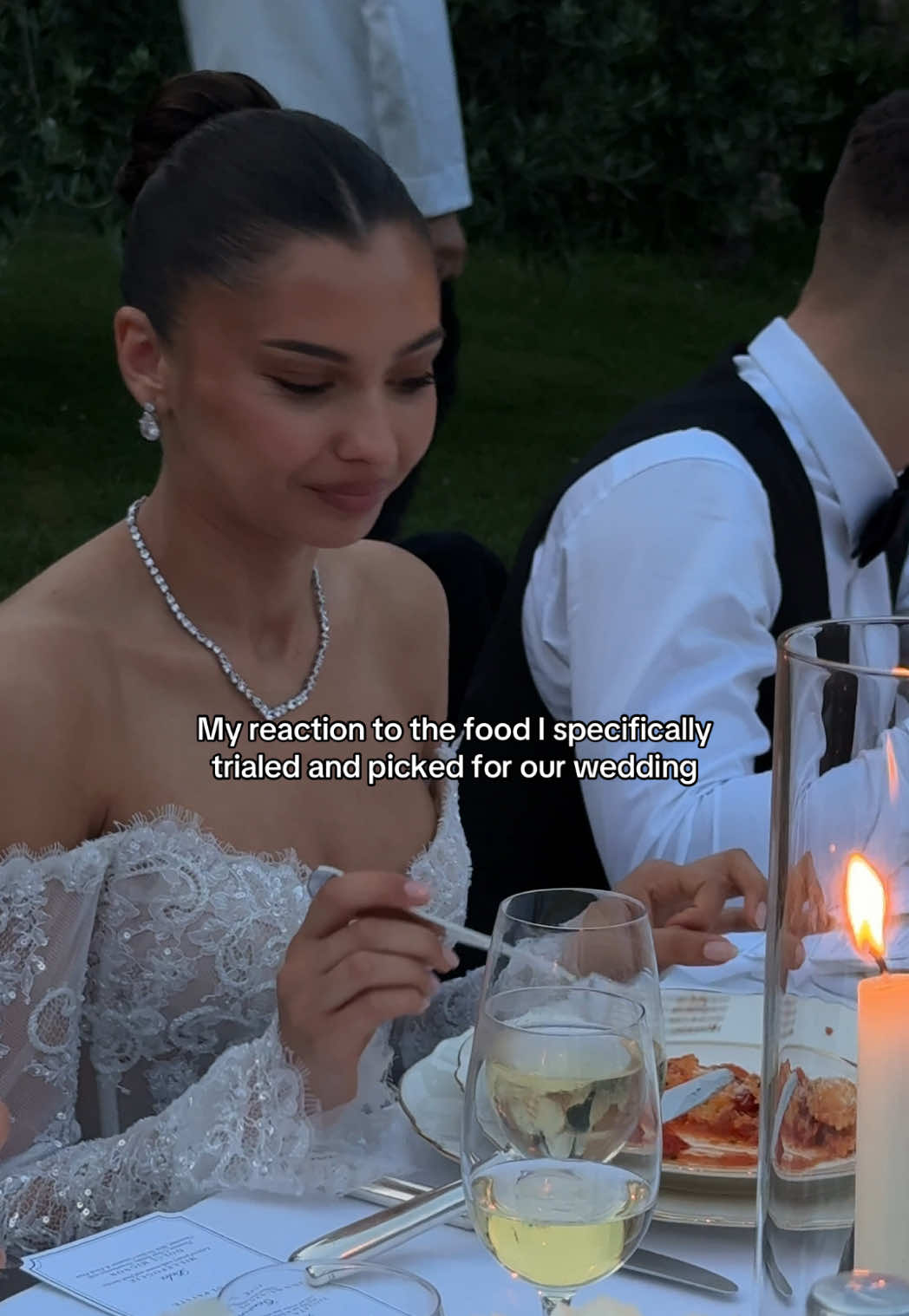 As if I didn’t know it was going to be THAT good 🍝 #wedding #bride #weddingtok #italywedding 
