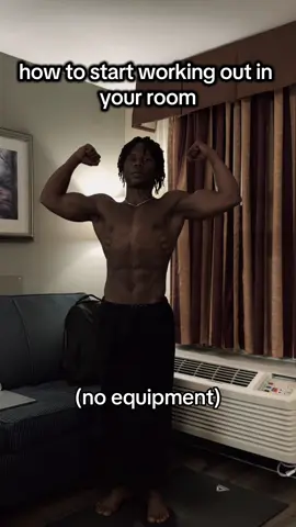 how to start working out without leaving your room. #trainathome #workoutathome #workout #calisthenics #Fitness #tatcha #fyypp #foryoupage