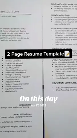 #onthisday  Want to land interviews faster? Comment ‘RESUME’ below and I’ll send you my free ebook.  Also, checkout my website in the bio for my free ebook as well www.bradjresumes.com