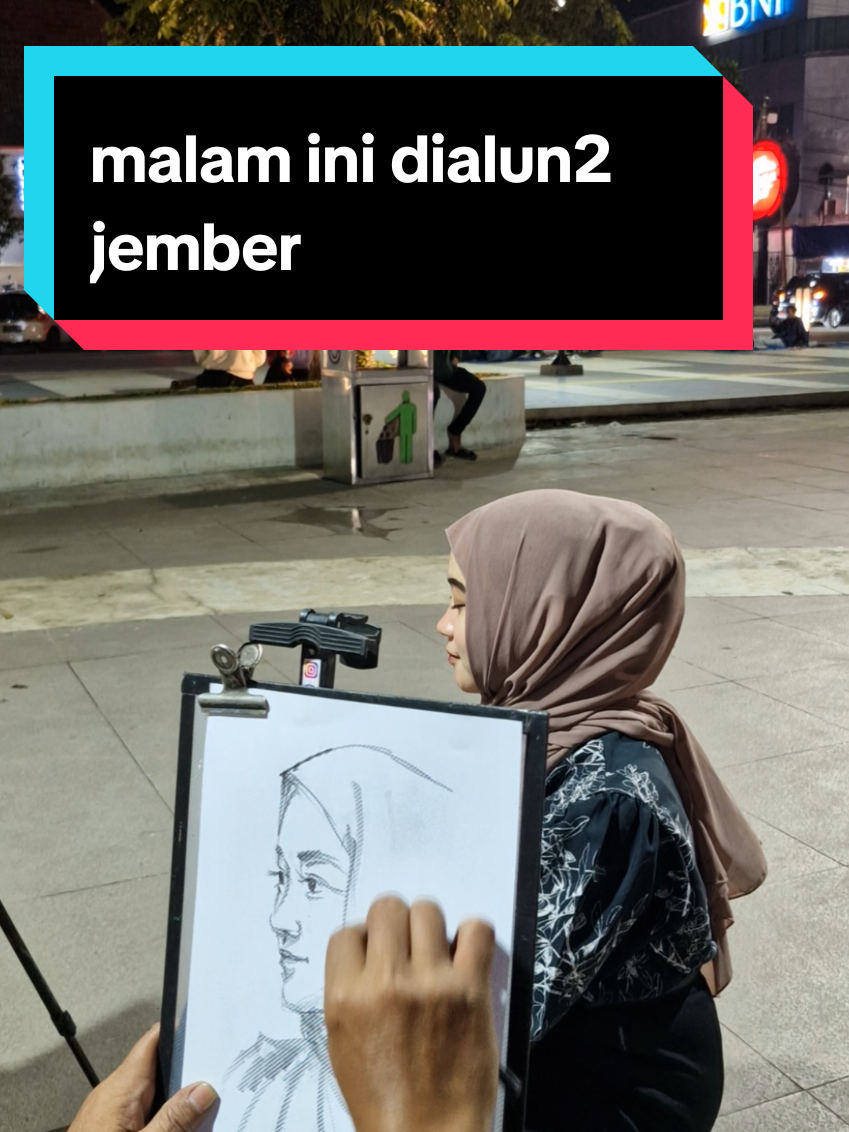 semangart malam #artdrawing #foryou #liveskecth #alun2jember #jemberdrawing #jember 