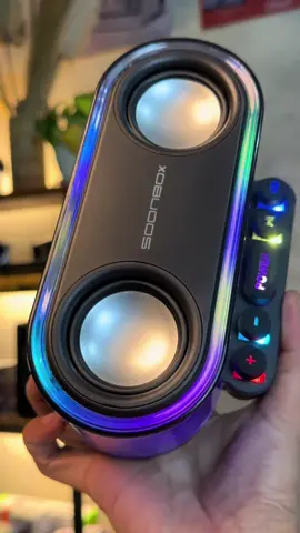 Speaker Portable Bluetooth Transparant Aesthetic Suara Galak Bass Mantab Soonbox S302. #soonbox #speaker #speakerportable #speakerbluetooth 