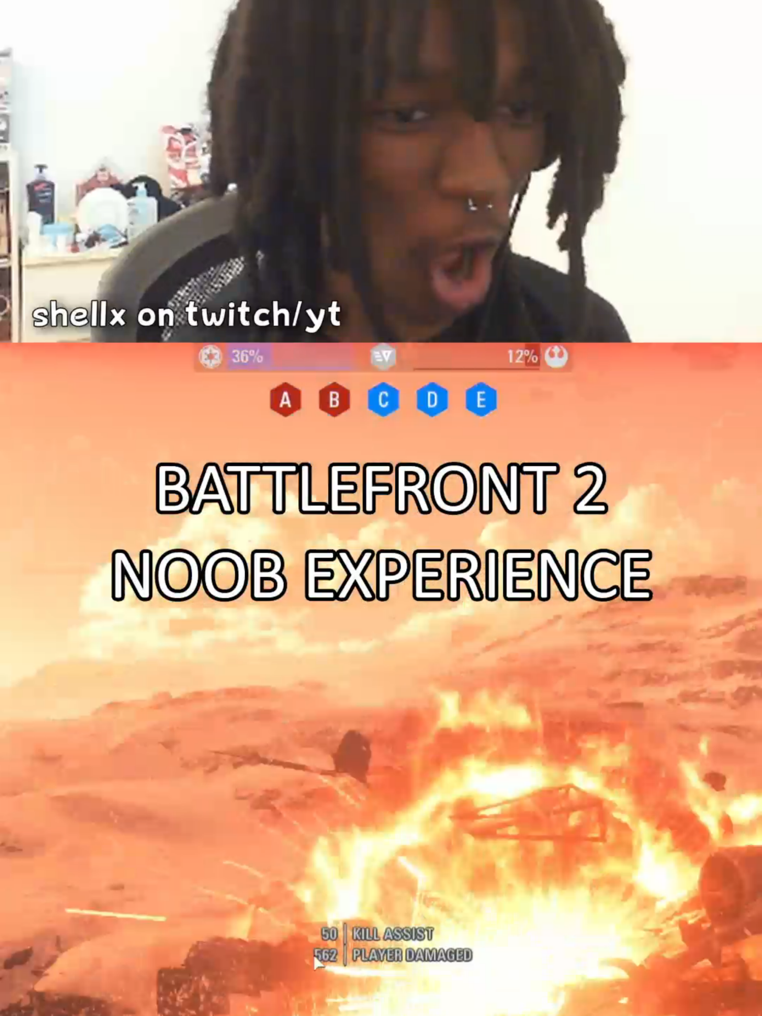 Shellx on twitch/yt - Battlefront 2 Noob Experience in 2025.. #shellx #battlefront2 #starwars